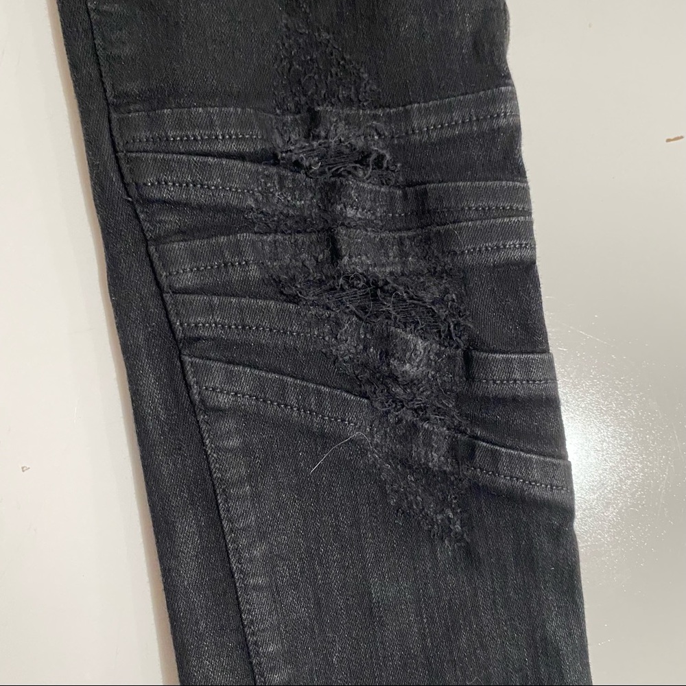 Hudson jeans krista skinny destroyed black size 25 - Picture 6 of 8